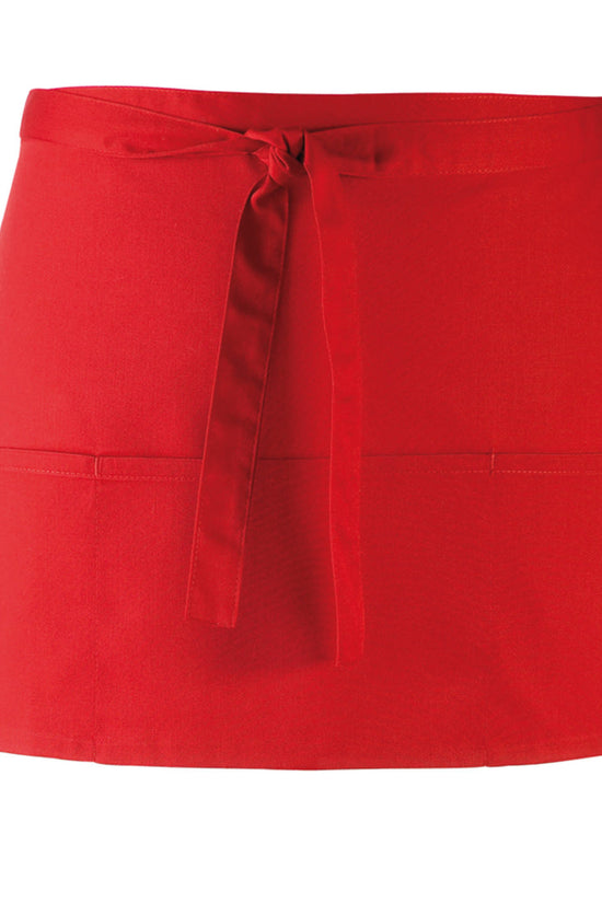 Premier Colours 3Pocket Apron Short Waist Apron with Open Pockets