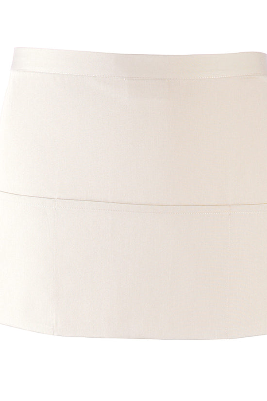Premier Colours 3Pocket Apron Short Waist Apron with Open Pockets