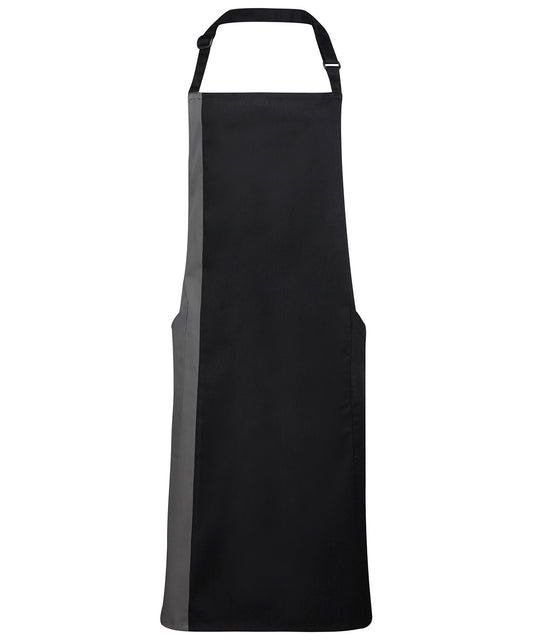 Classic Premier Contrast Bib Apron Unisex Adult