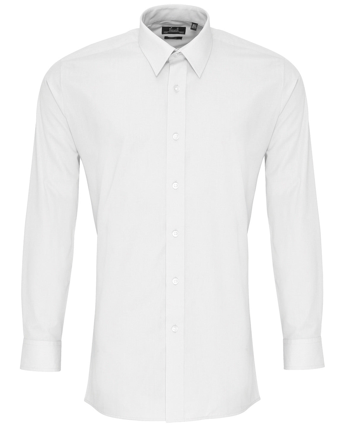 Premier Poplin Fitted Long Sleeve Shirt for Men