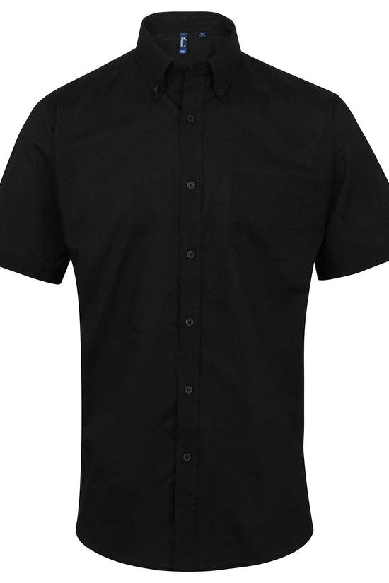 Premier Mens Signature Oxford Short Sleeve Shirt