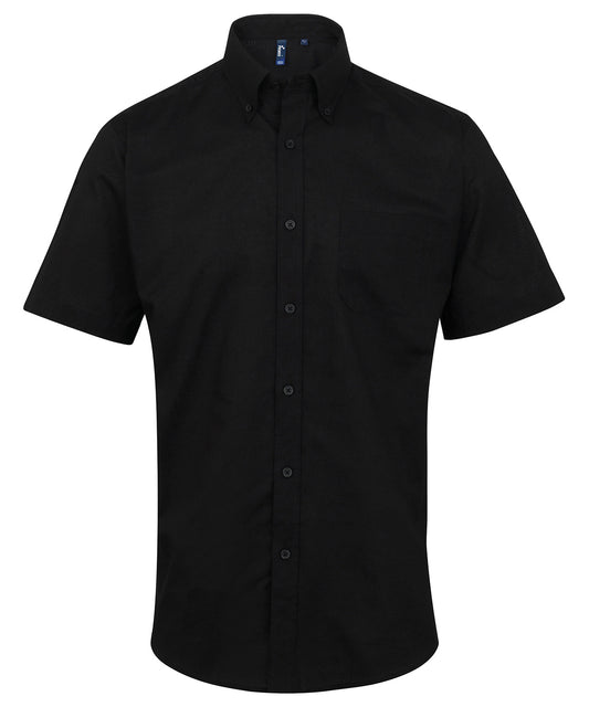 Premier Mens Signature Oxford Short Sleeve Shirt
