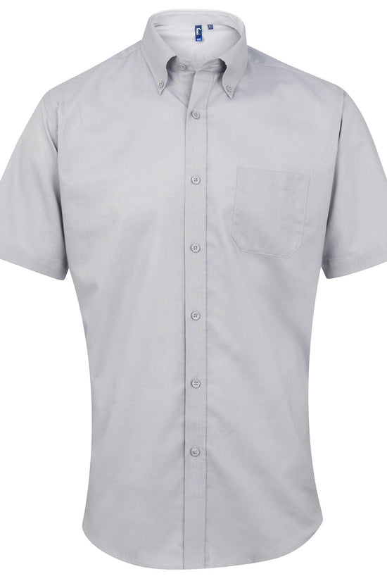 Premier Mens Signature Oxford Short Sleeve Shirt