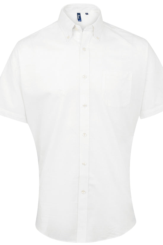 Premier Mens Signature Oxford Short Sleeve Shirt