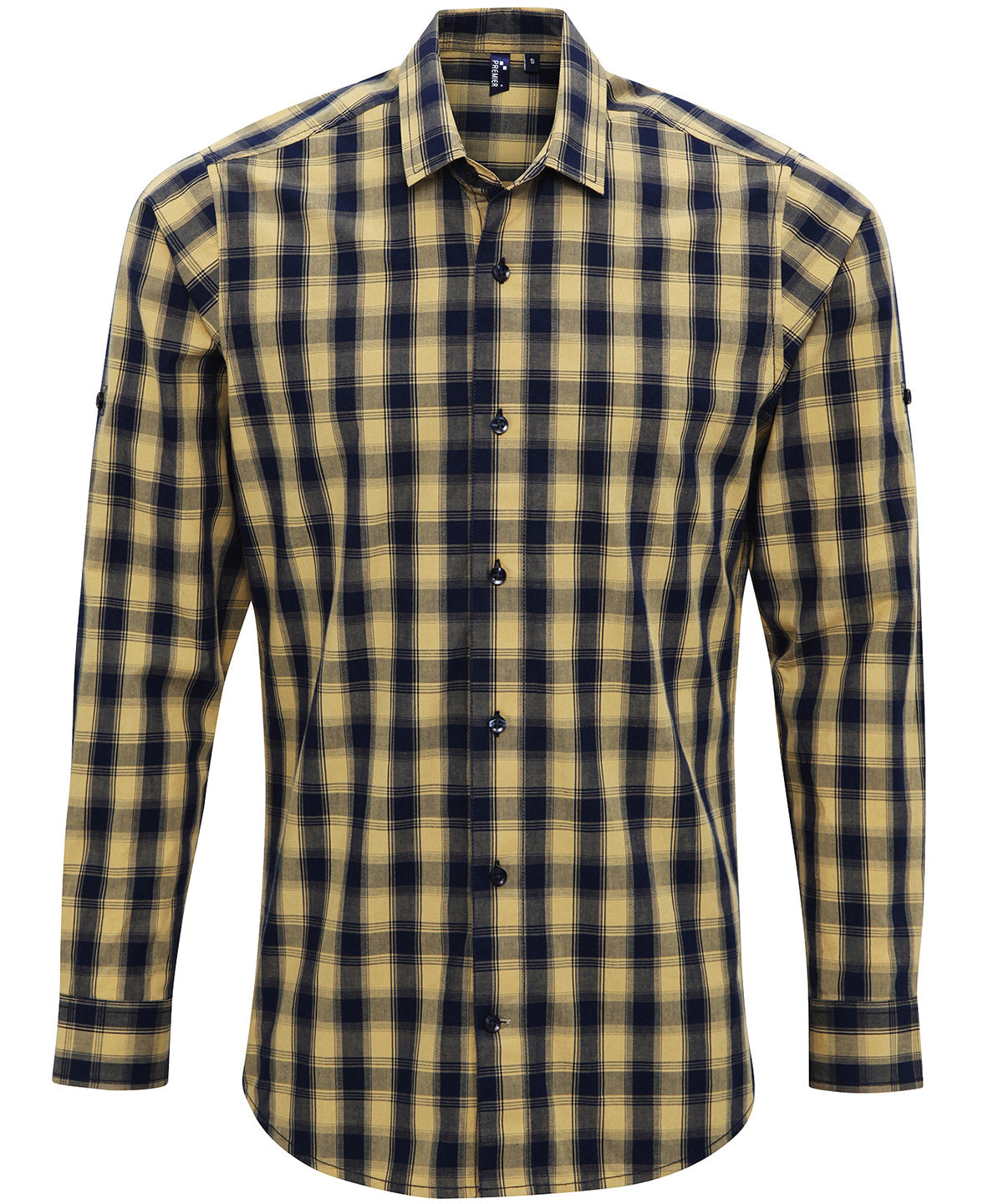 Premier Mulligan Check Cotton Long Sleeve Shirt for Men