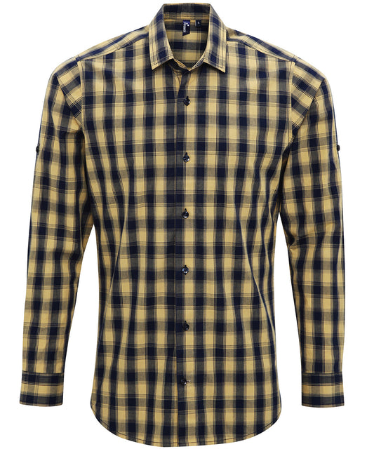 Premier Mulligan Check Cotton Long Sleeve Shirt for Men