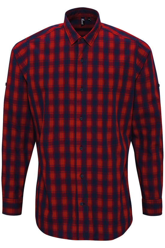 Premier Mulligan Check Cotton Long Sleeve Shirt for Men