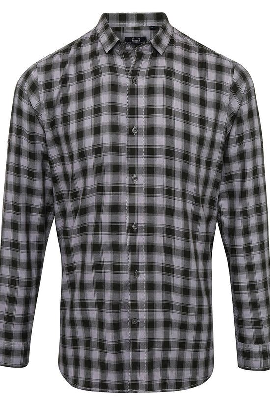 Premier Mulligan Check Cotton Long Sleeve Shirt for Men