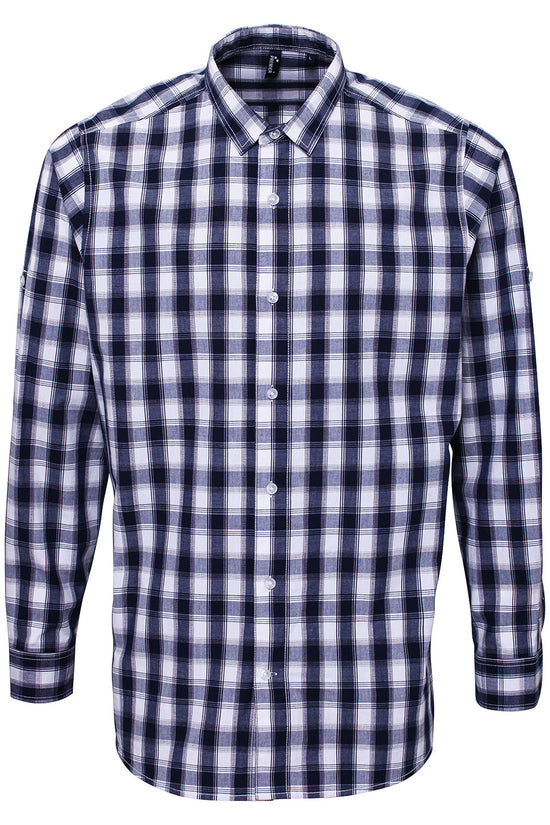Premier Mulligan Check Cotton Long Sleeve Shirt for Men