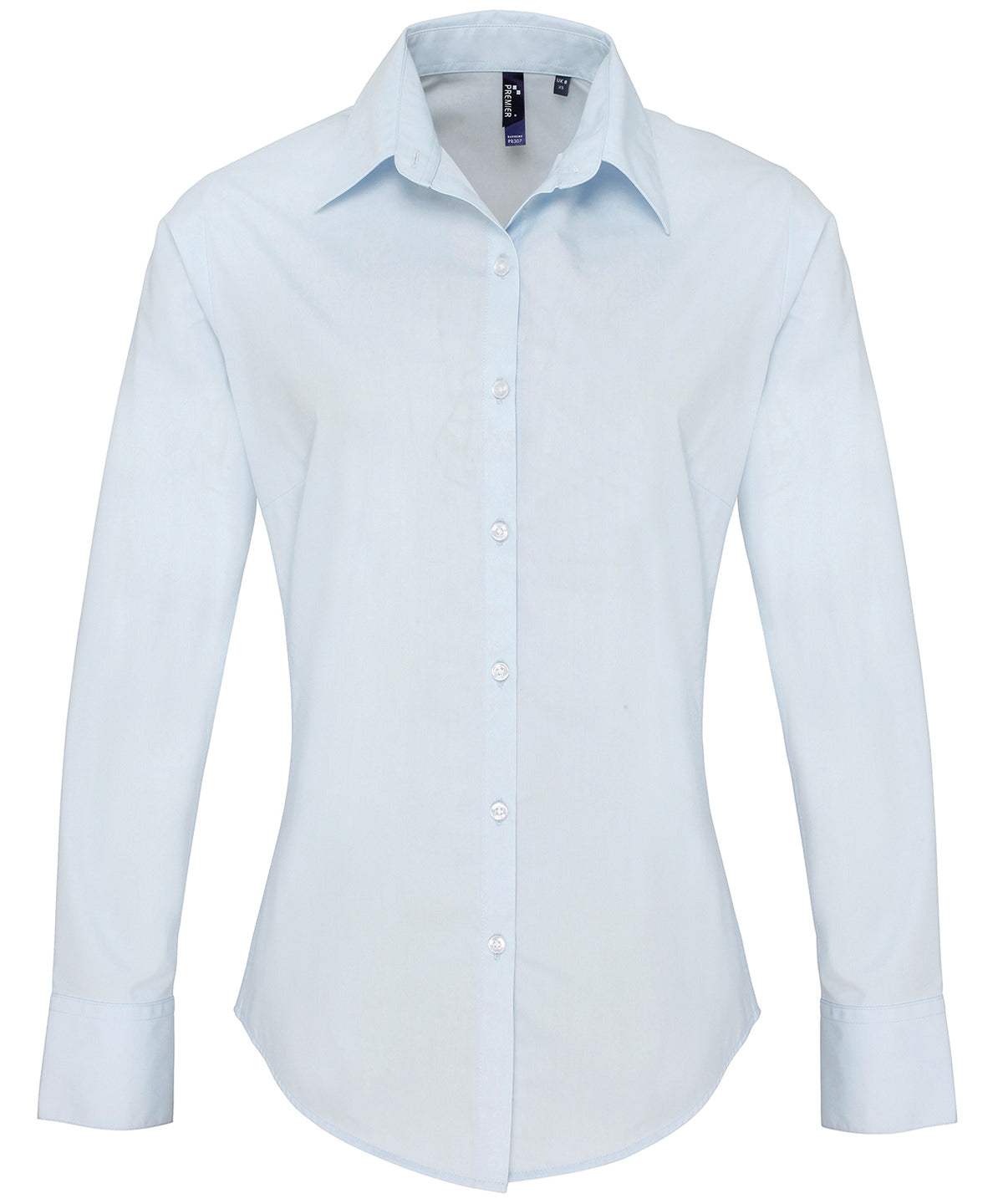 Premier Womens Supreme Poplin Long Sleeve Shirt Plus Sizes
