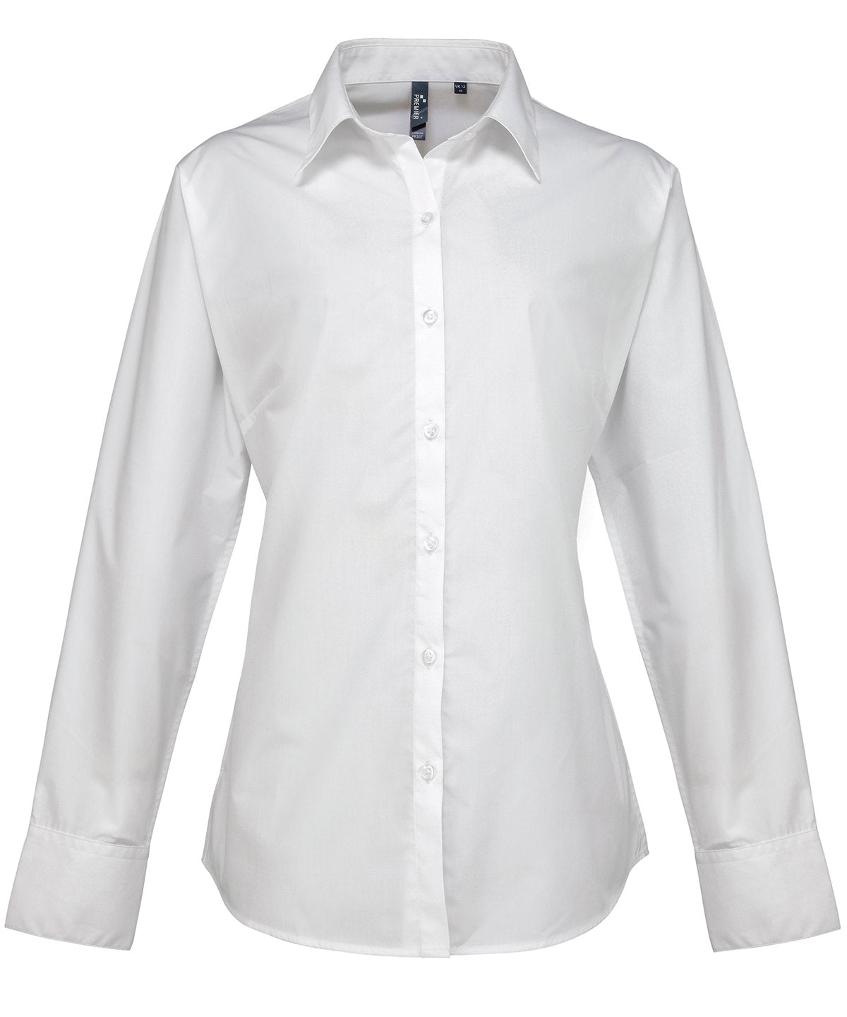 Premier Womens Supreme Poplin Long Sleeve Shirt Plus Sizes