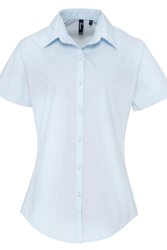 Supreme Poplin Short Sleeve Shirt for Women Plus Sizes