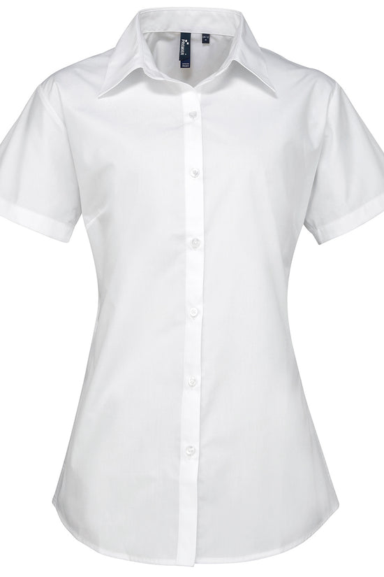 Supreme Poplin Short Sleeve Shirt for Women Plus Sizes
