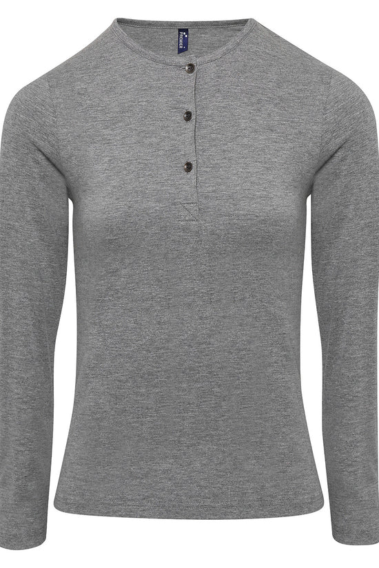 Womens Roll Sleeve Tee with Button Tab Detail