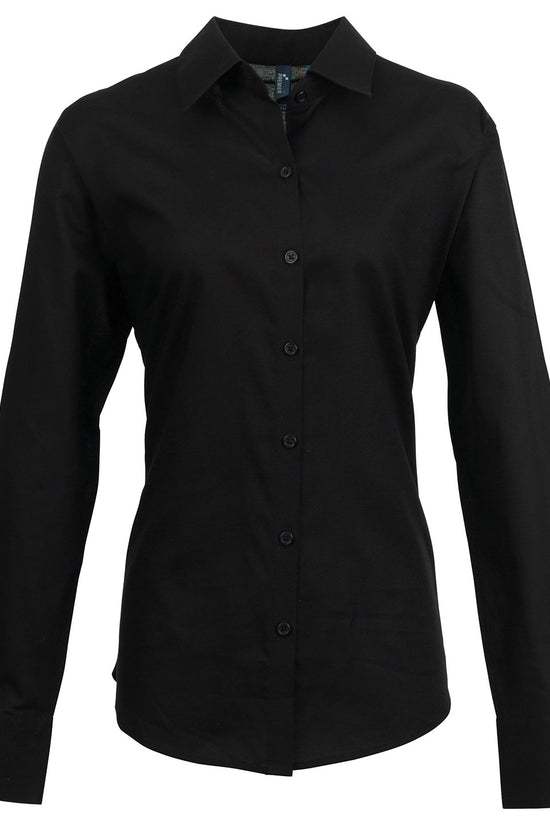 Premier Womens Signature Oxford Long Sleeve Blouse Plus Sizes