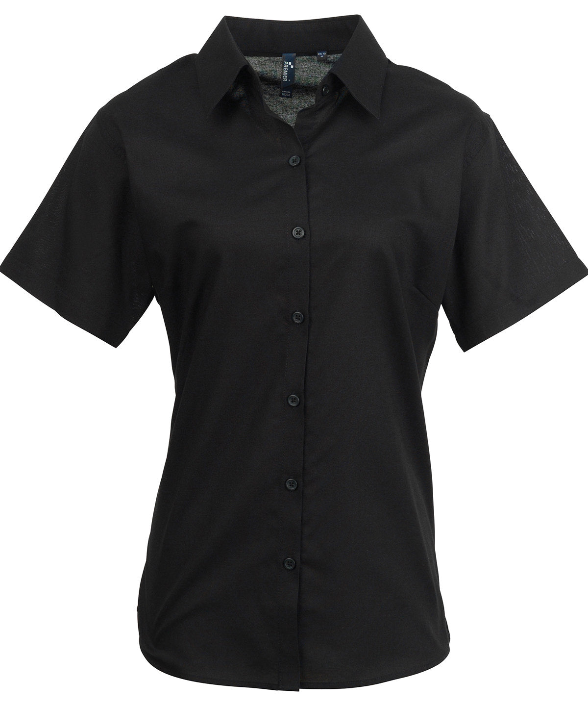 Womens Signature Oxford Short Sleeve Blouse