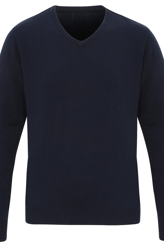 Mens VNeck Acrylic Sweater Plus Sizes