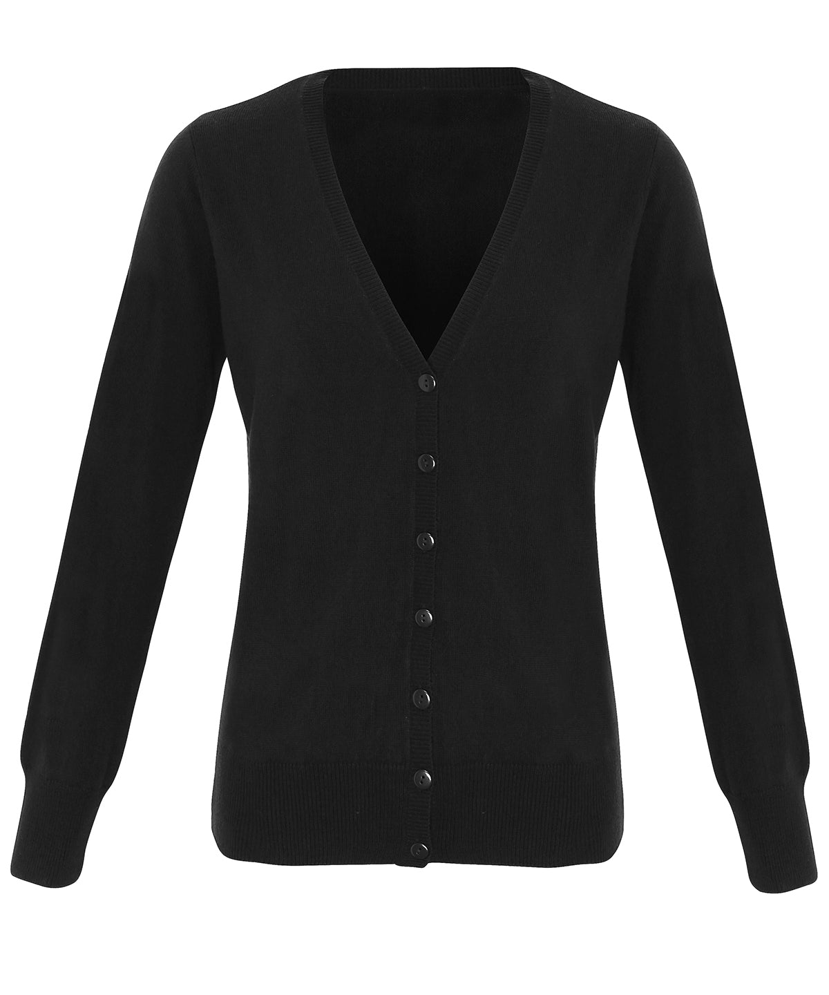Womens VNeck Acrylic Cardigan Plus Size Knit Cardigan