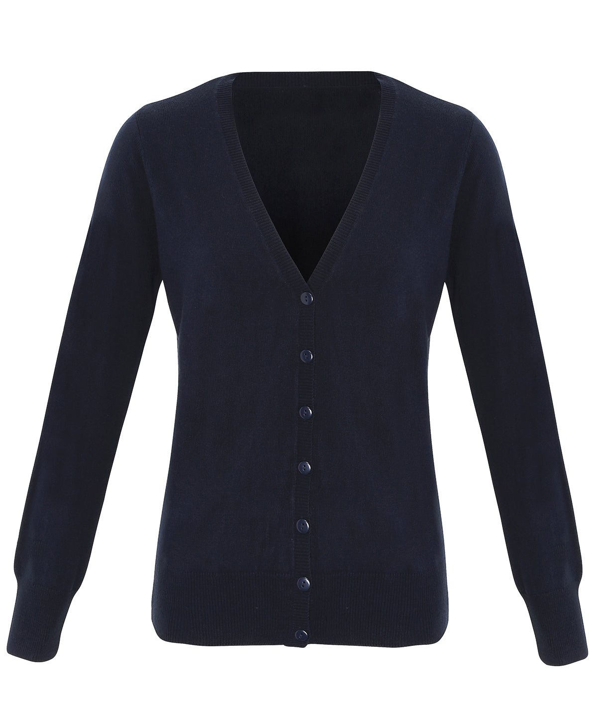 Womens VNeck Acrylic Cardigan Plus Size Knit Cardigan