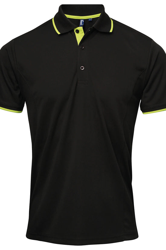 Contrast Coolchecker Polo Shirt for Men Plus Sizes
