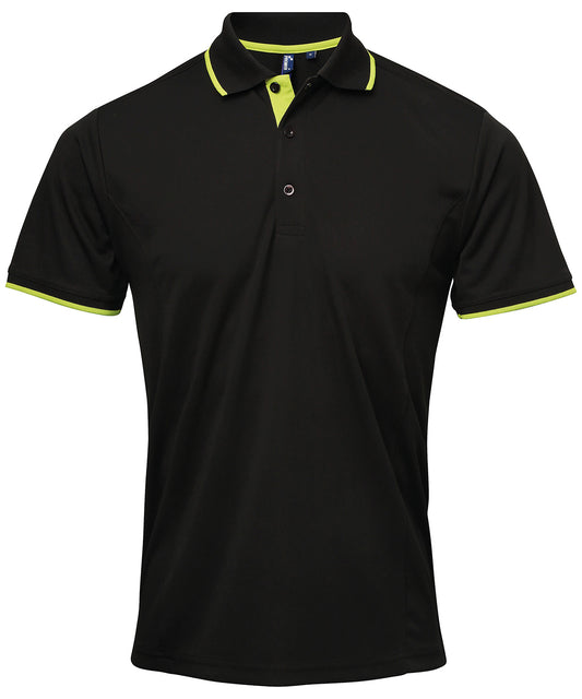 Contrast Coolchecker Polo Shirt for Men Plus Sizes