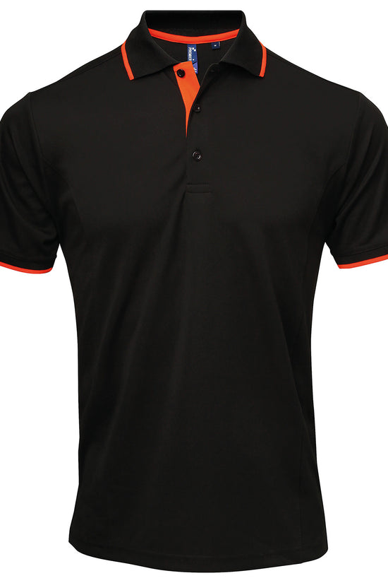 Contrast Coolchecker Polo Shirt for Men Plus Sizes