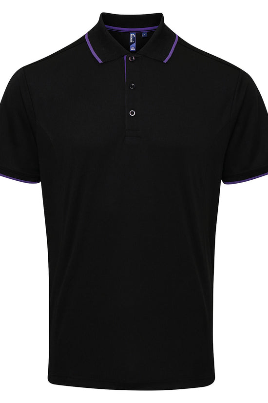 Contrast Coolchecker Polo Shirt for Men Plus Sizes