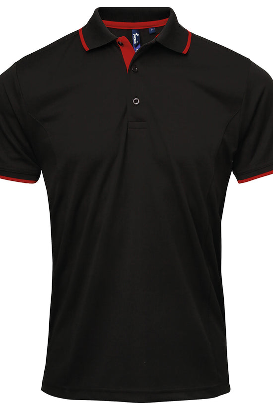 Contrast Coolchecker Polo Shirt for Men Plus Sizes