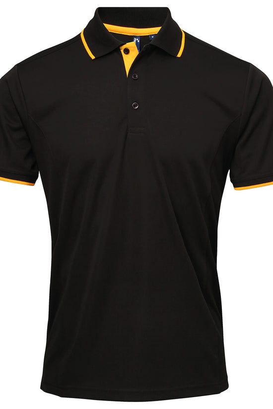 Contrast Coolchecker Polo Shirt for Men Plus Sizes