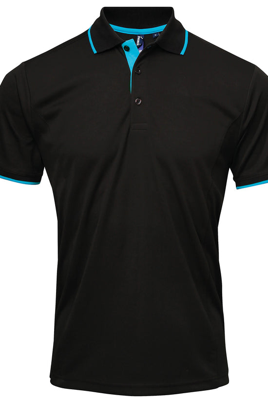 Contrast Coolchecker Polo Shirt for Men Plus Sizes
