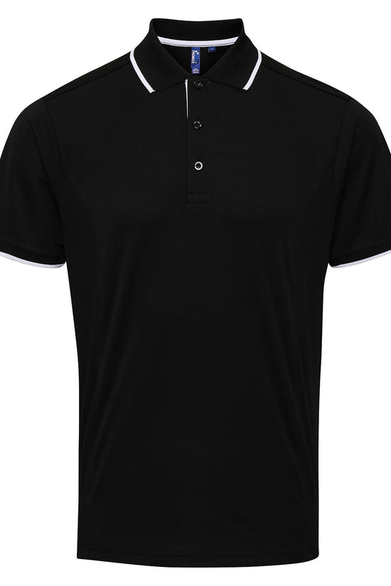 Contrast Coolchecker Polo Shirt for Men Plus Sizes
