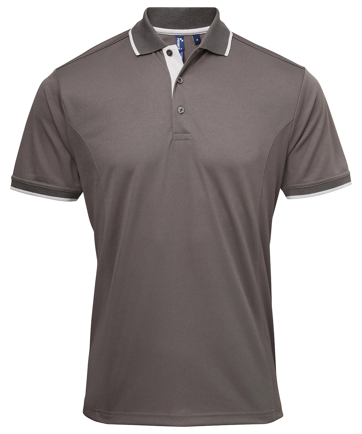 Contrast Coolchecker Polo Shirt for Men Plus Sizes