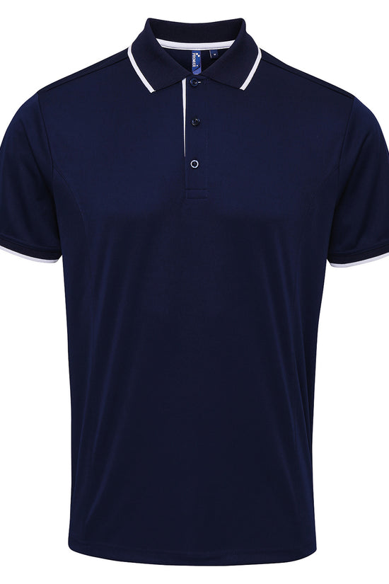 Contrast Coolchecker Polo Shirt for Men Plus Sizes