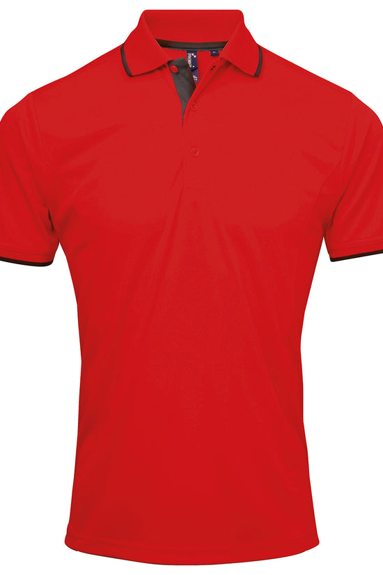 Contrast Coolchecker Polo Shirt for Men Plus Sizes