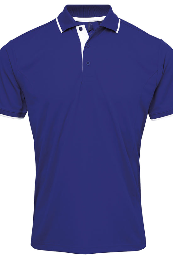 Contrast Coolchecker Polo Shirt for Men Plus Sizes