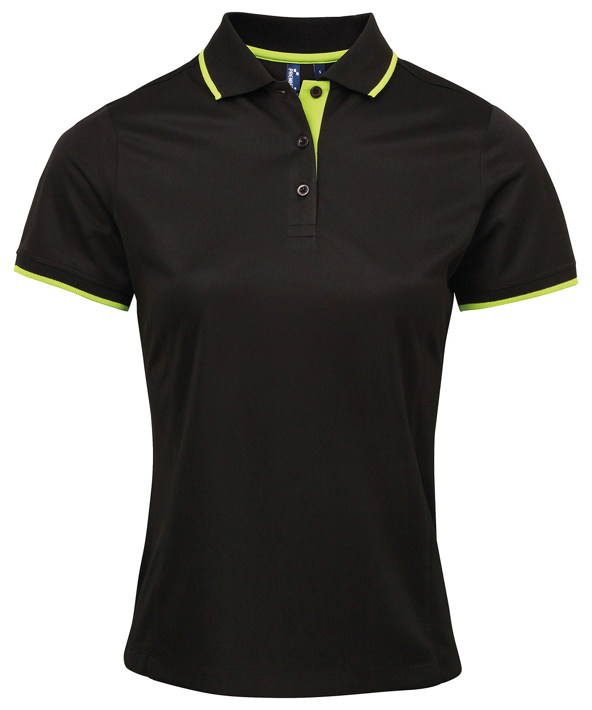 Contrast Coolchecker Womens Polo Shirt with Side Panels