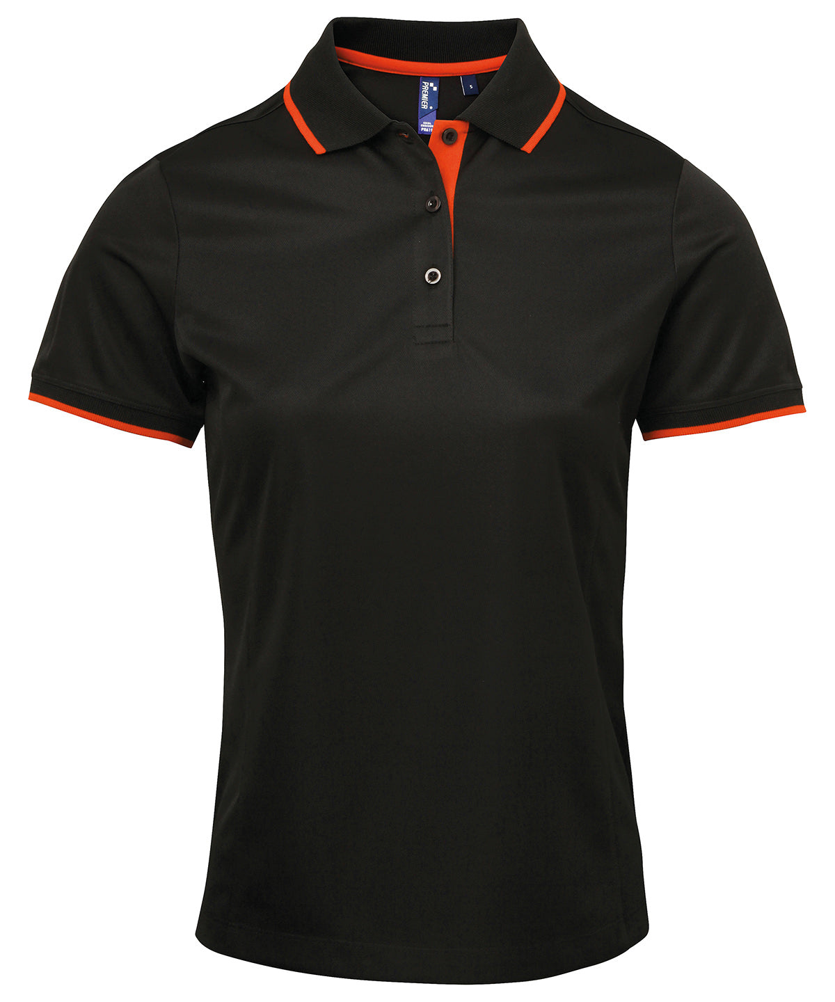 Contrast Coolchecker Womens Polo Shirt with Side Panels