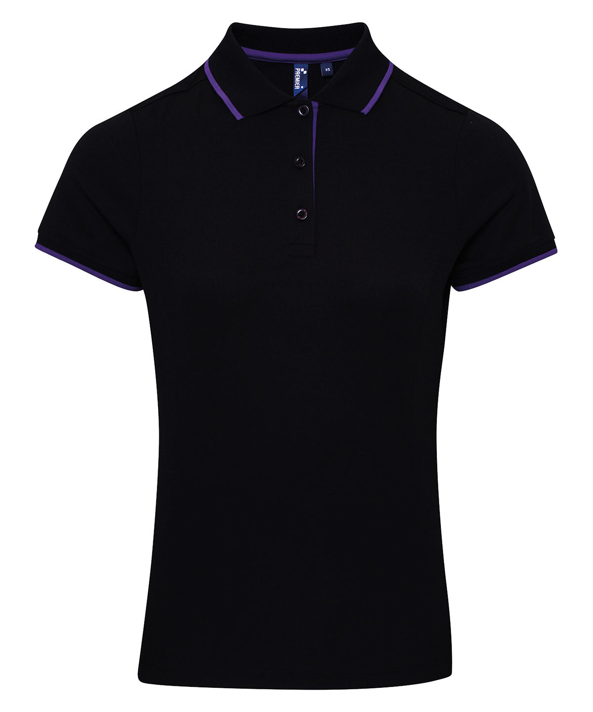 Contrast Coolchecker Womens Polo Shirt with Side Panels