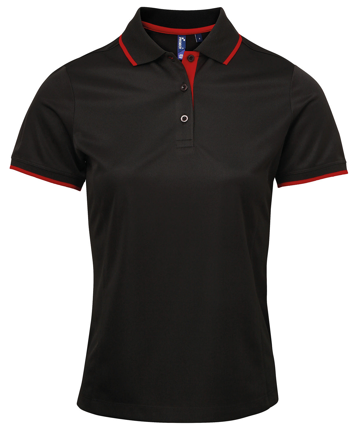Contrast Coolchecker Womens Polo Shirt with Side Panels