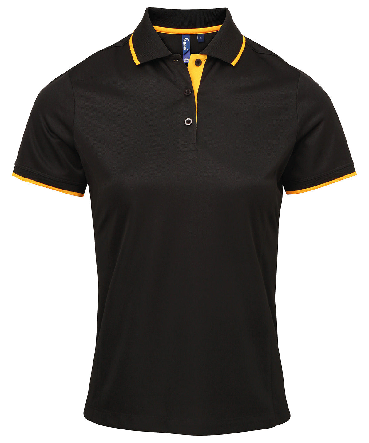 Contrast Coolchecker Womens Polo Shirt with Side Panels