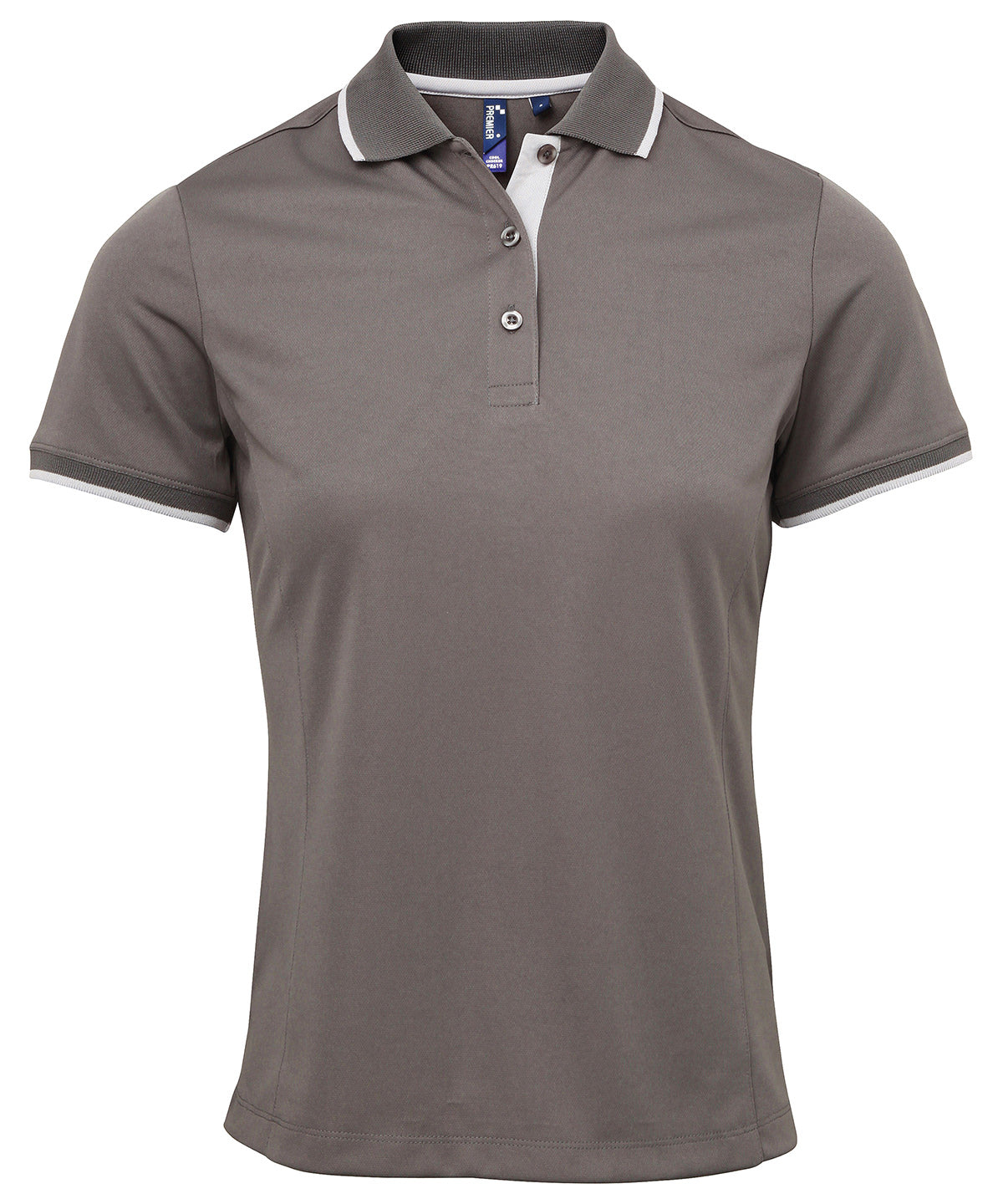 Contrast Coolchecker Womens Polo Shirt with Side Panels