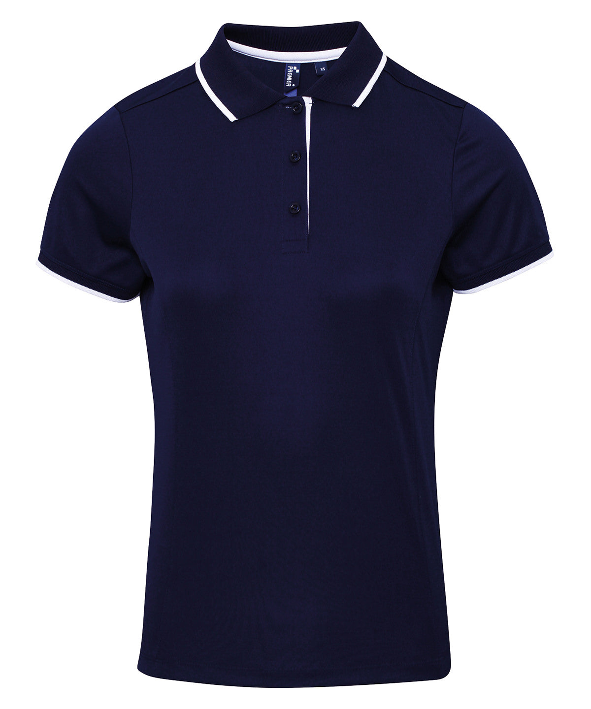 Contrast Coolchecker Womens Polo Shirt with Side Panels