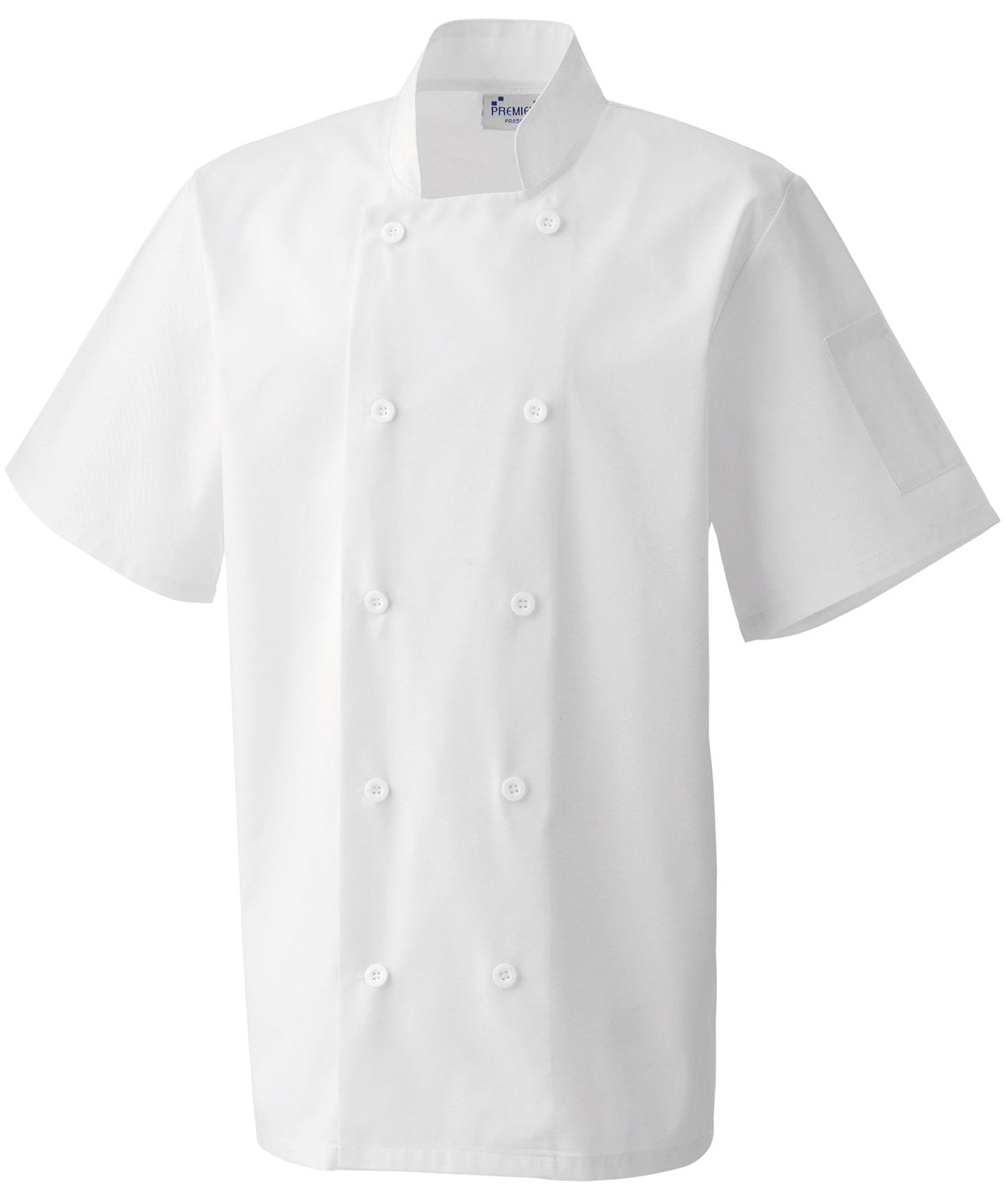 Short Sleeve Chefs Jacket for Male Chefs in Plus Sizes