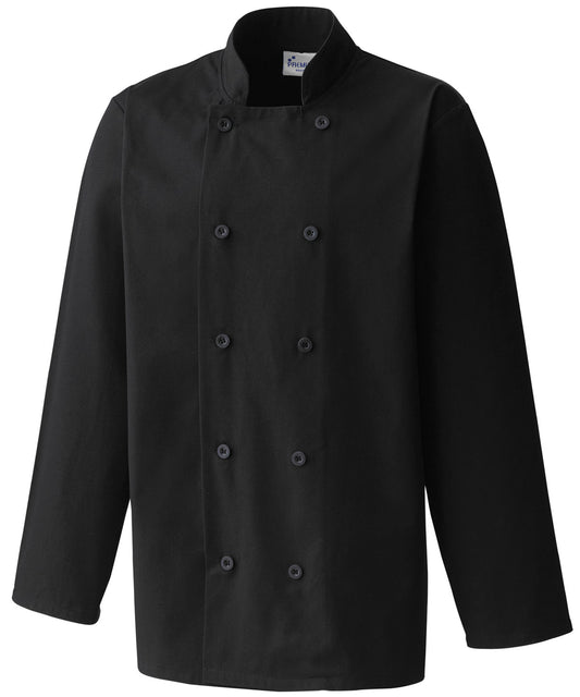 Premier Long Sleeve Chefs Jacket for Male Chefs in Plus Sizes