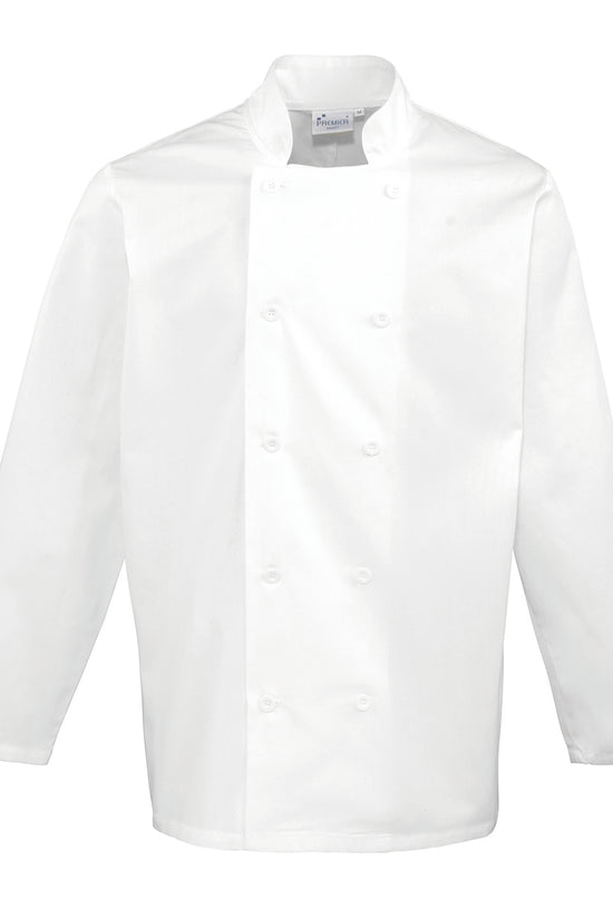 Premier Long Sleeve Chefs Jacket for Male Chefs in Plus Sizes