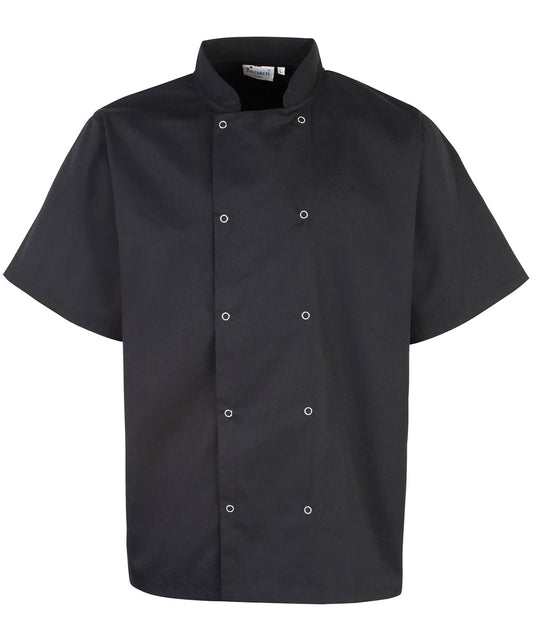 Premier Studded Short Sleeve Chef Jacket for Men