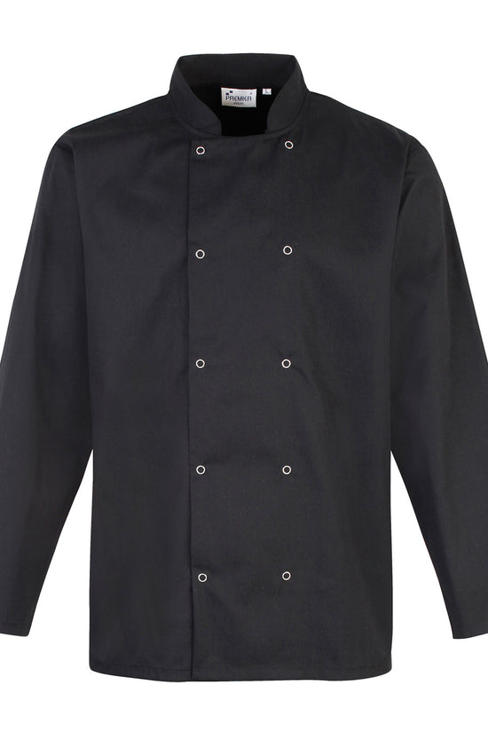 Premium Studded Long Sleeve Chef Jacket Male Adult