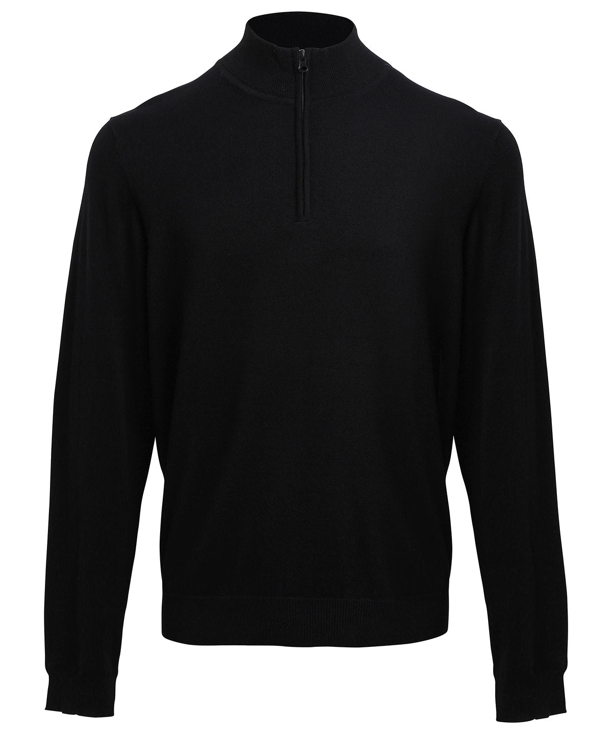 Mens Premier Zip Knitted Sweater Plus Size Knitwear