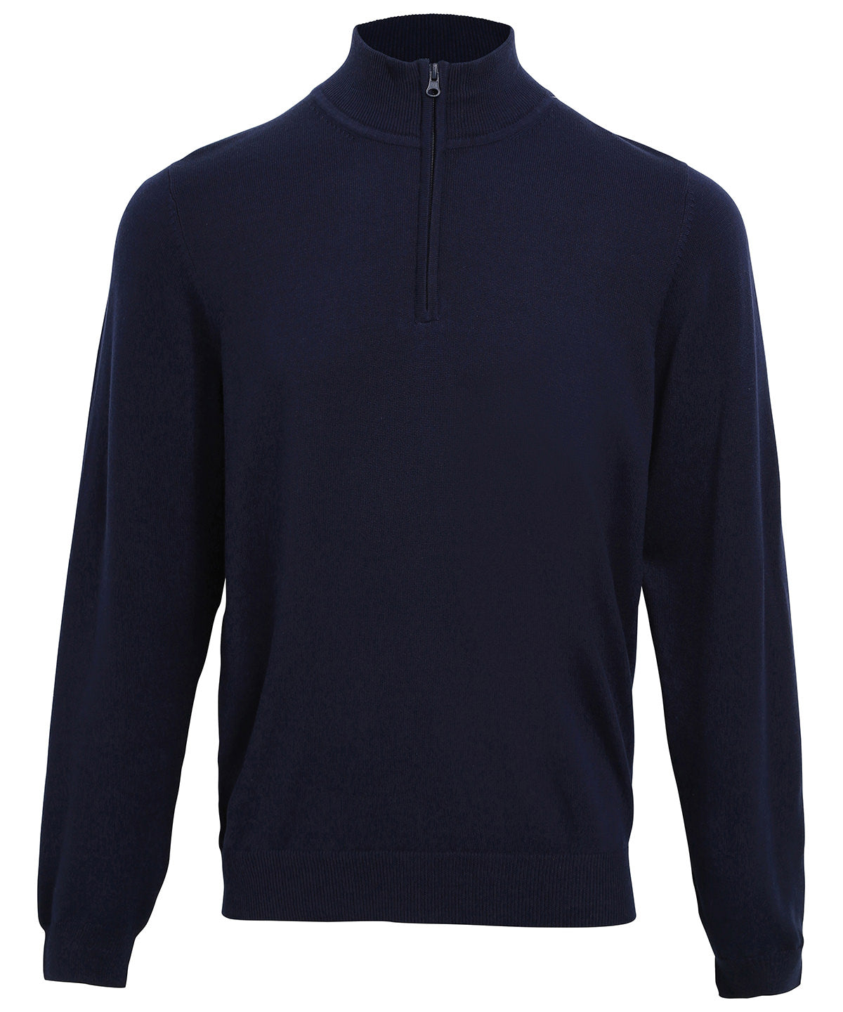 Mens Premier Zip Knitted Sweater Plus Size Knitwear
