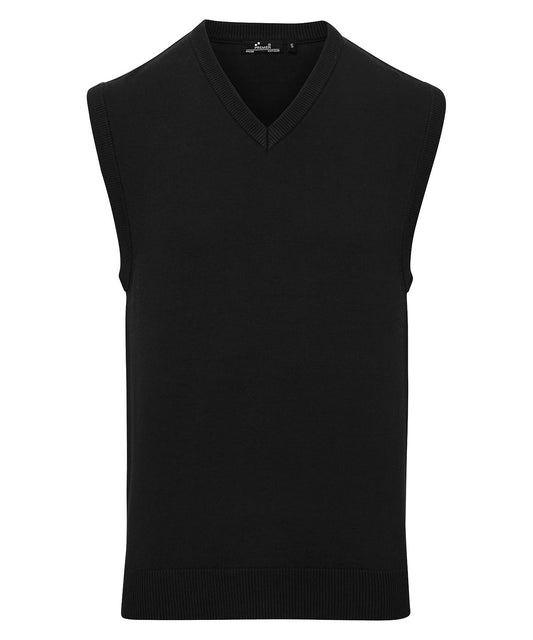 Mens Sleeveless VNeck Knitted Sweater in Plus Sizes